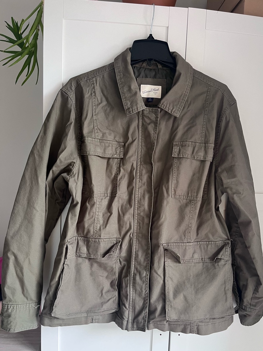 Universal Thread Utility Jacket in Olive green XXL cinched waist